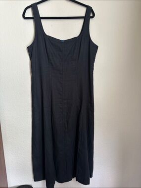 Old Navy Black Midi Tank Dress